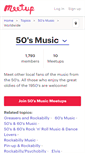 Mobile Screenshot of 50smusic.meetup.com