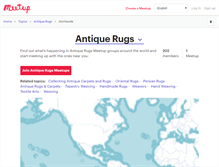 Tablet Screenshot of antique-rugs.meetup.com