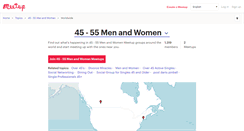 Desktop Screenshot of 45-55-men-and-women.meetup.com