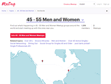 Tablet Screenshot of 45-55-men-and-women.meetup.com