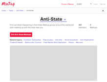 Tablet Screenshot of anti-state.meetup.com