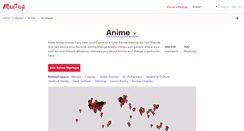 Desktop Screenshot of anime.meetup.com
