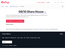 Tablet Screenshot of 09-10-share-house.meetup.com