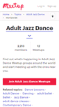Mobile Screenshot of adult-jazz-dance.meetup.com