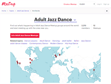 Tablet Screenshot of adult-jazz-dance.meetup.com