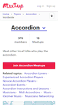 Mobile Screenshot of accordion.meetup.com