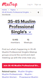 Mobile Screenshot of 35-45-muslim-professional-singles.meetup.com