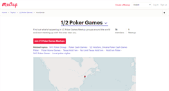 Desktop Screenshot of 1-2-poker-games.meetup.com