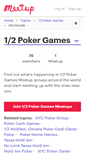 Mobile Screenshot of 1-2-poker-games.meetup.com