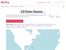 Tablet Screenshot of 1-2-poker-games.meetup.com