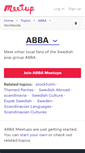 Mobile Screenshot of abba.meetup.com
