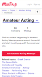 Mobile Screenshot of amateur-acting.meetup.com