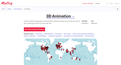 Desktop Screenshot of 3d-animation.meetup.com