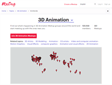 Tablet Screenshot of 3d-animation.meetup.com