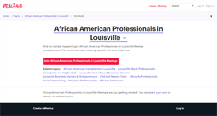 Desktop Screenshot of african-american-professionals-in-louisville.meetup.com