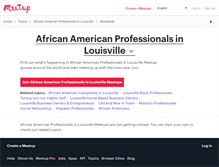 Tablet Screenshot of african-american-professionals-in-louisville.meetup.com