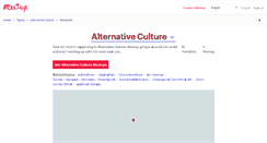 Desktop Screenshot of alternative-culture.meetup.com