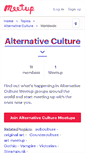 Mobile Screenshot of alternative-culture.meetup.com