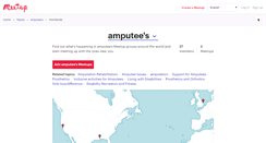 Desktop Screenshot of amputees.meetup.com