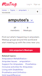 Mobile Screenshot of amputees.meetup.com