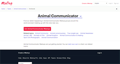 Desktop Screenshot of animal-communicator.meetup.com