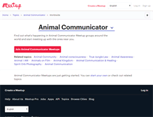 Tablet Screenshot of animal-communicator.meetup.com