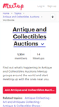 Mobile Screenshot of antique-and-collectibles-auctions.meetup.com