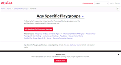 Desktop Screenshot of age-specific-playgroups.meetup.com