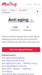Mobile Screenshot of anti-aging.meetup.com