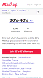 Mobile Screenshot of 30s-40s.meetup.com