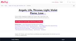 Desktop Screenshot of angels-life-thrones-light-violet-flame-love.meetup.com
