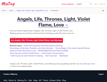Tablet Screenshot of angels-life-thrones-light-violet-flame-love.meetup.com