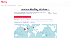 Desktop Screenshot of ancient-healing-wisdom.meetup.com