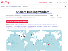 Tablet Screenshot of ancient-healing-wisdom.meetup.com