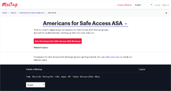 Desktop Screenshot of americans-for-safe-access-asa.meetup.com
