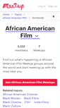 Mobile Screenshot of african-american-film.meetup.com