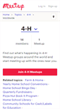Mobile Screenshot of 4-h.meetup.com