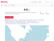 Tablet Screenshot of 4-h.meetup.com