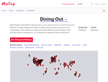 Tablet Screenshot of adventures-in-dining.meetup.com