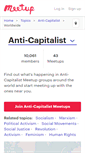 Mobile Screenshot of anti-capitalist.meetup.com