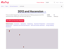 Tablet Screenshot of 2012-and-ascension.meetup.com