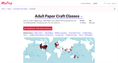 Desktop Screenshot of adult-paper-craft-classes.meetup.com