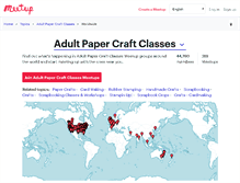 Tablet Screenshot of adult-paper-craft-classes.meetup.com