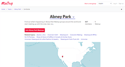 Desktop Screenshot of abney-park.meetup.com