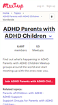 Mobile Screenshot of adhd-parents-with-adhd-children.meetup.com
