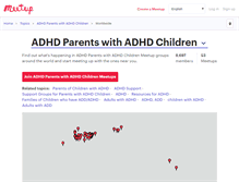 Tablet Screenshot of adhd-parents-with-adhd-children.meetup.com