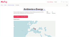 Desktop Screenshot of ambiente-e-energy.meetup.com