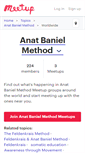 Mobile Screenshot of anat-baniel-method.meetup.com