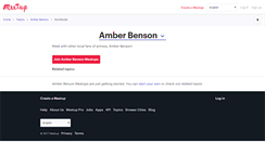 Desktop Screenshot of amberbenson.meetup.com
