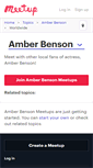 Mobile Screenshot of amberbenson.meetup.com
